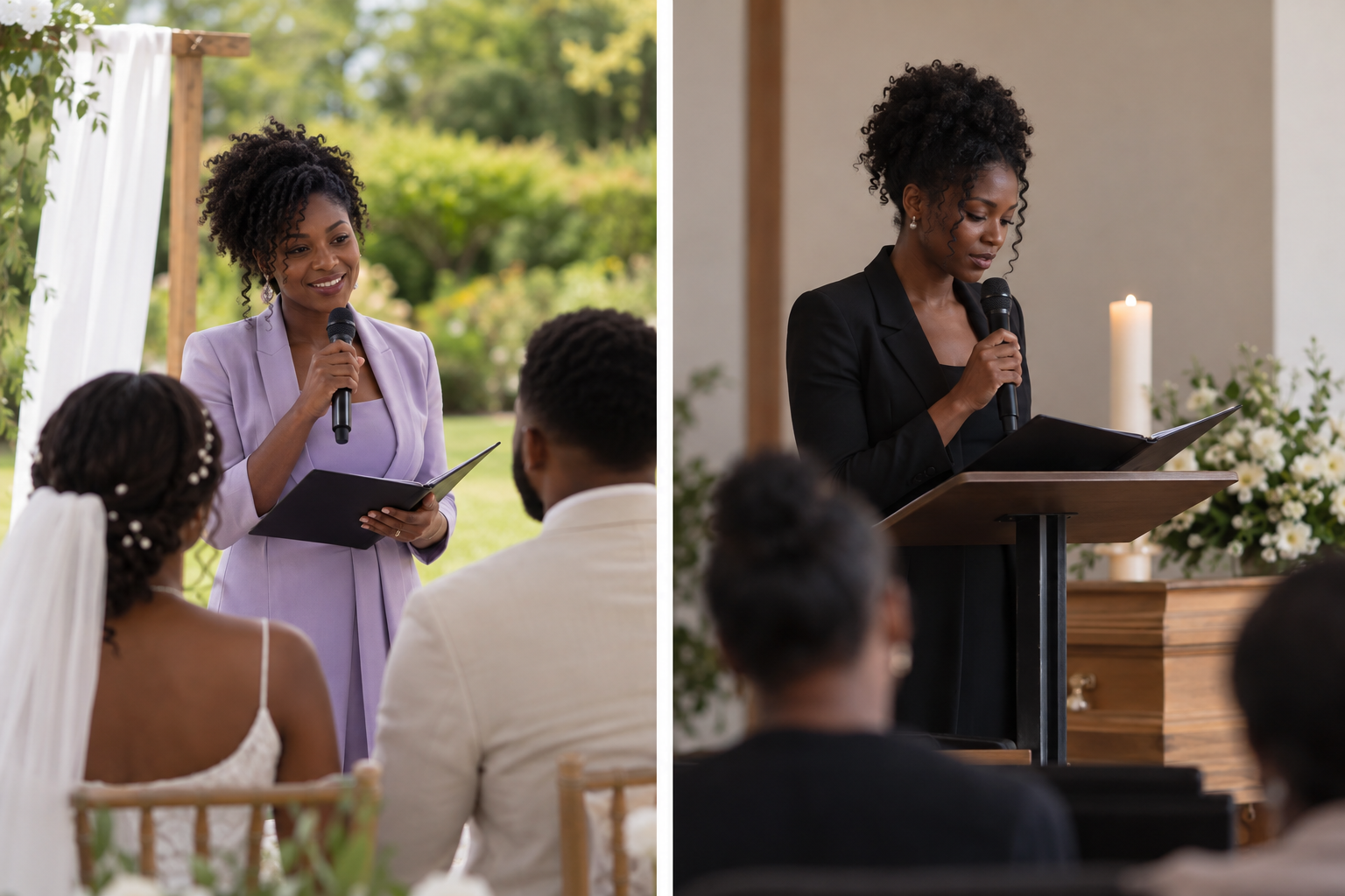 Prise de parole devant des invités