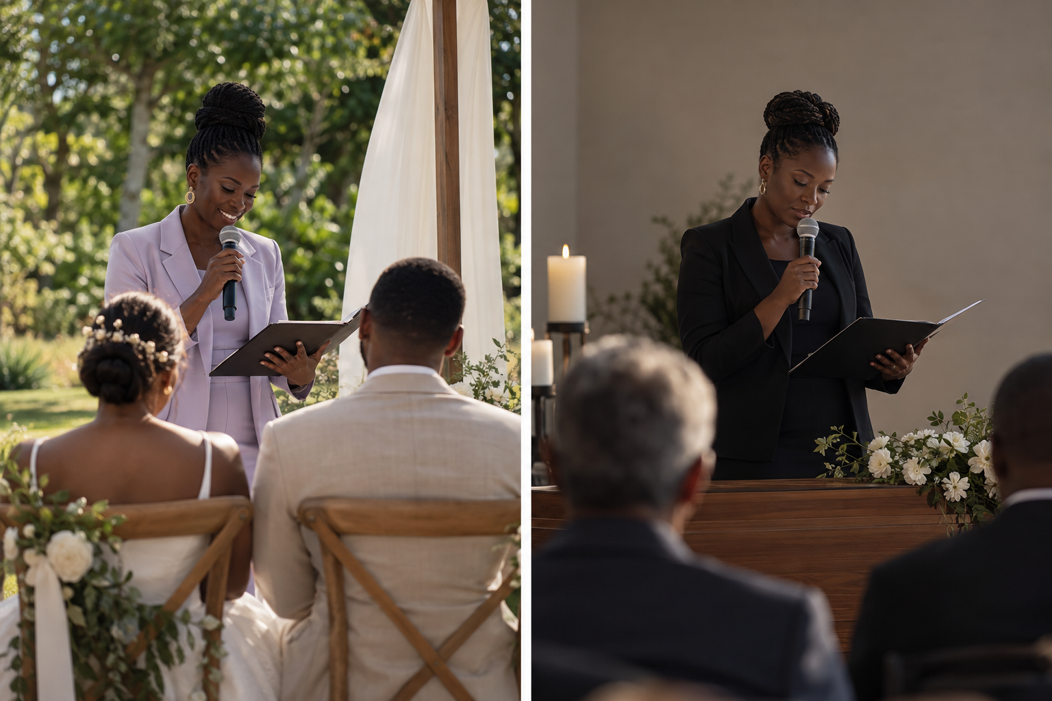 Prise de parole devant des invités