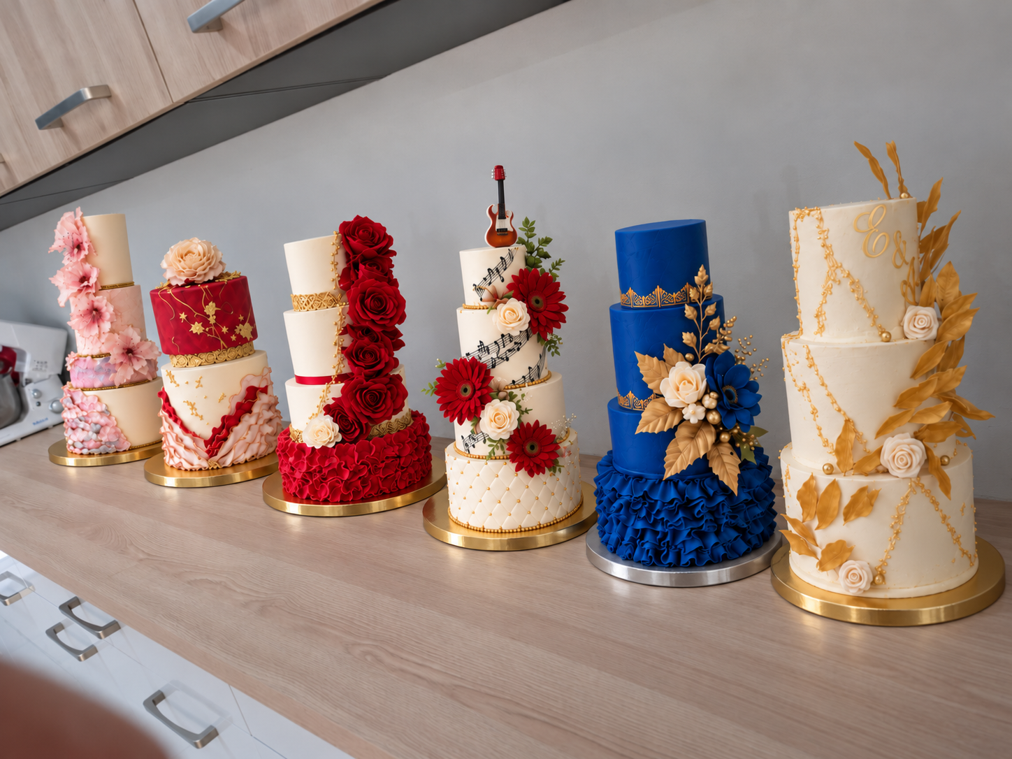 Gâteaux de mariage sur supports